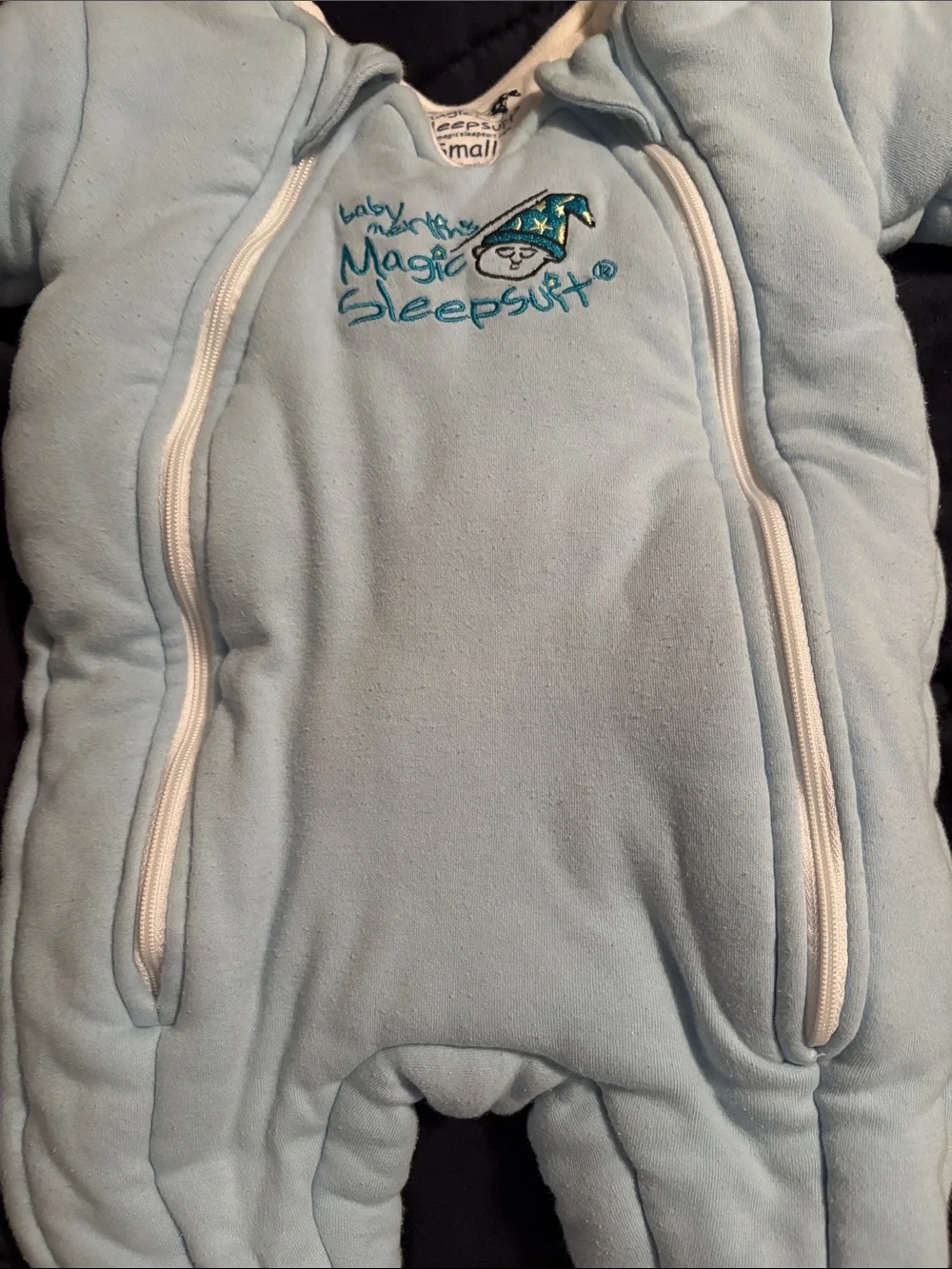 Baby Merlin’s Magic Sleepsuit Light Blue Infant 3-6 months